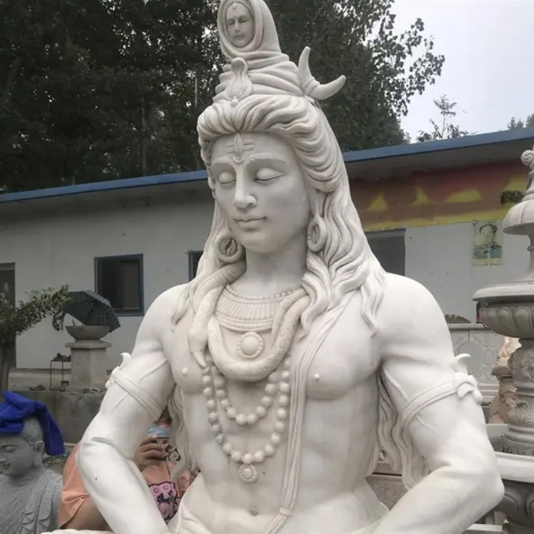 Adiyogi Marble Statue meditation seated Shiva