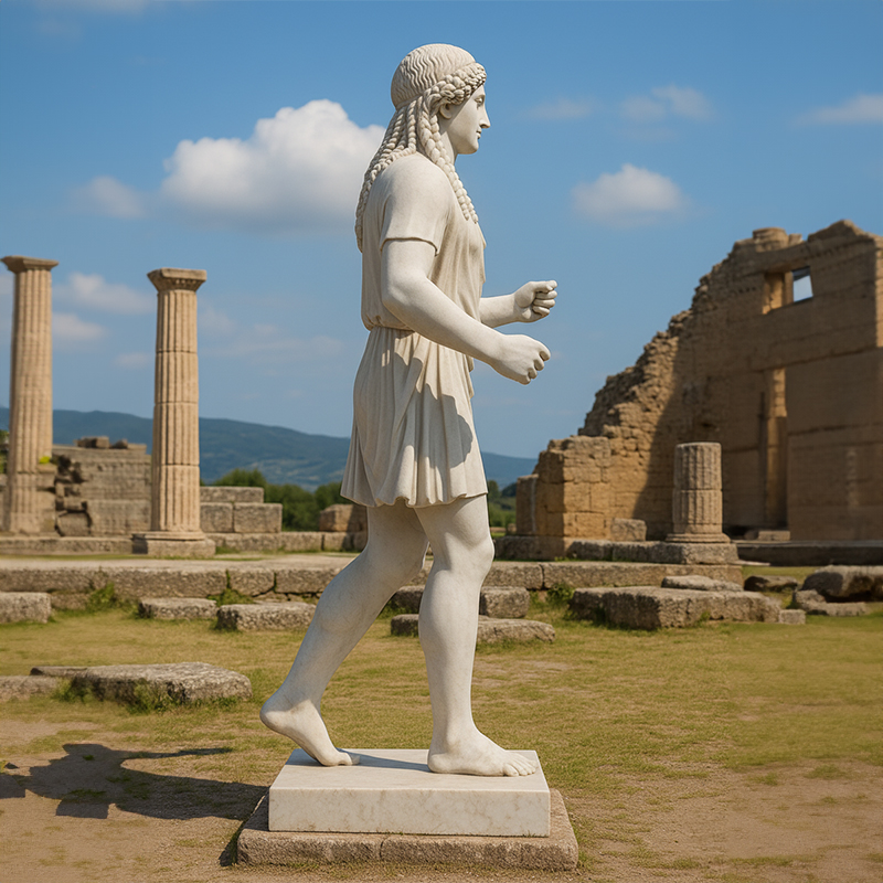 Archaic Apollo Statue Marble