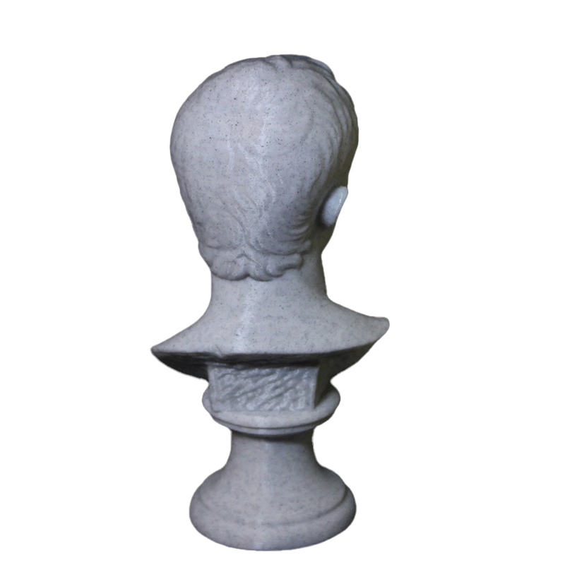 Augustus Bust Roman Emperor marble back view