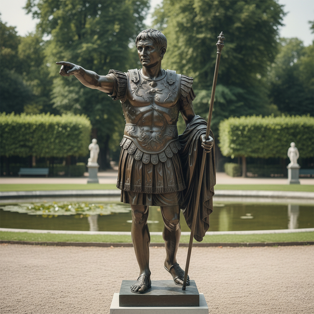 Augustus of Prima Porta Bronze Orator Statue
