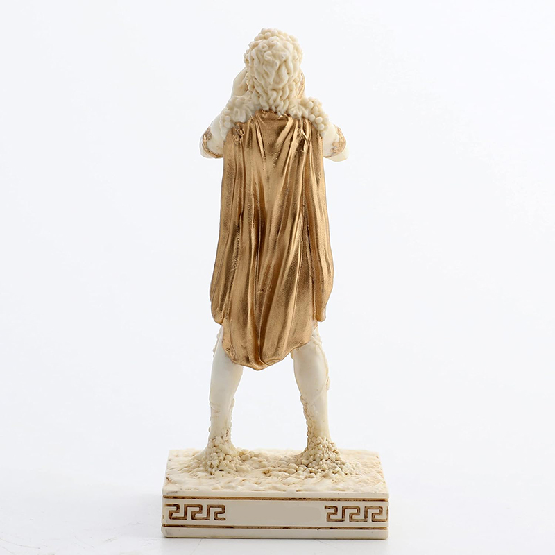 Bacchus Figurine marble back detail