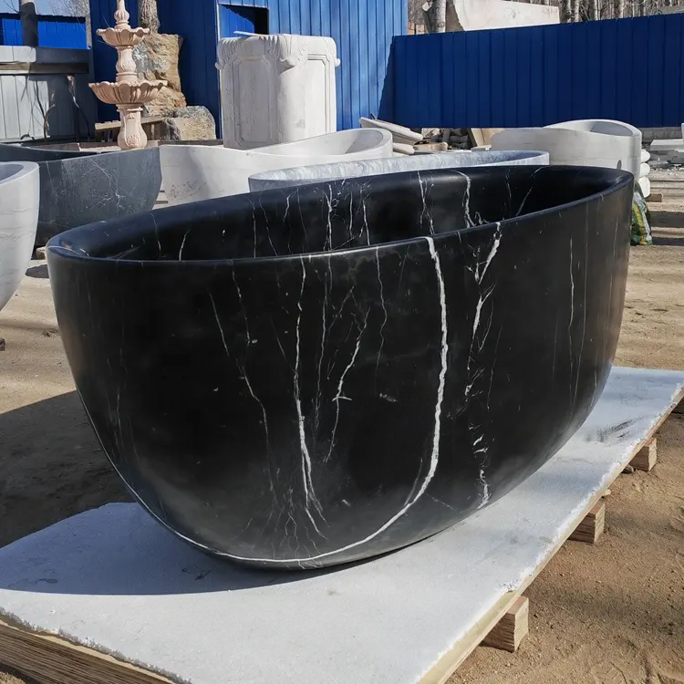 Black Marble Tub modern luxury bathtub