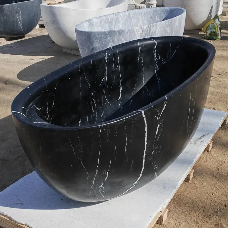 Black Marble Tub modern luxury bathtub