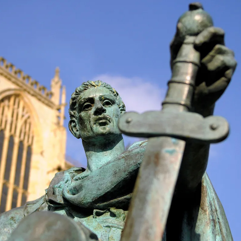 Bronze Constantine I Statue detail