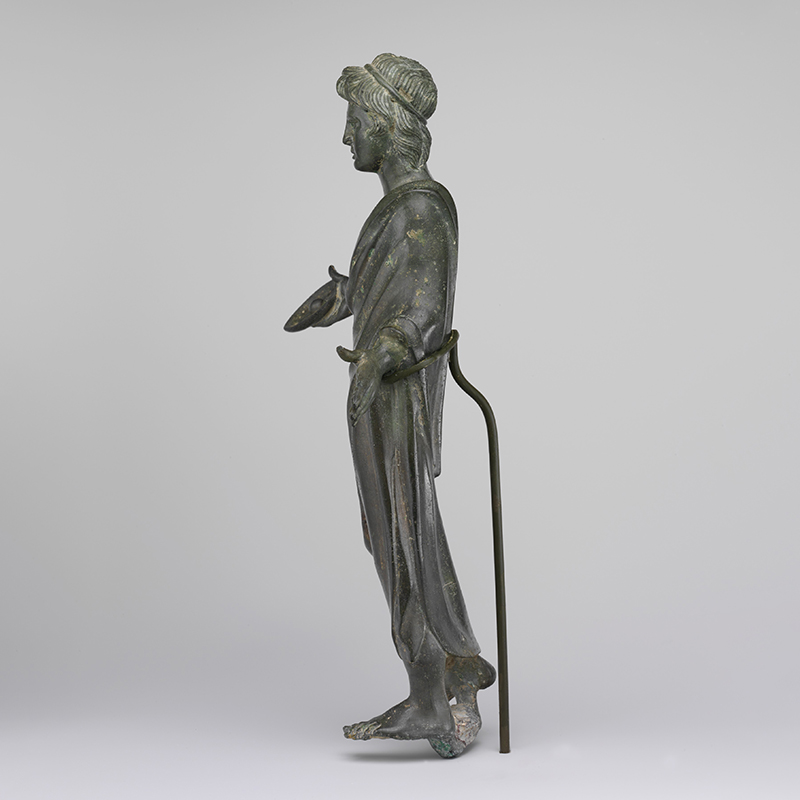 Bronze Priest Sculpture ancient statue