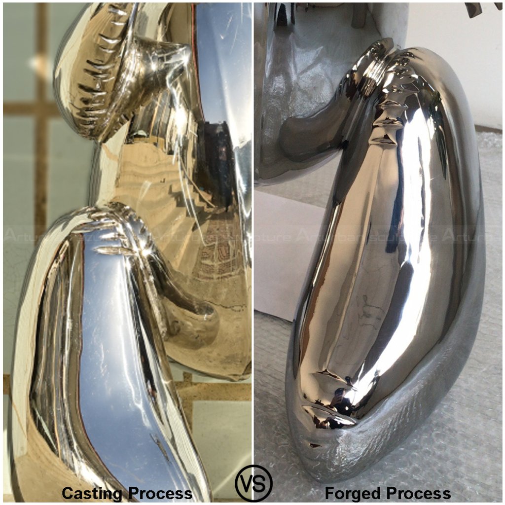 Casting Stainless Steel Sculpture vs Forged Stainless Steel Sculpture-3
