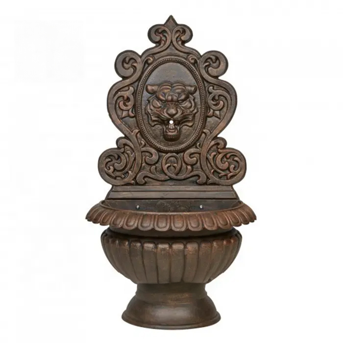 Classical Bronze Lion Head Wall Fountain garden decor