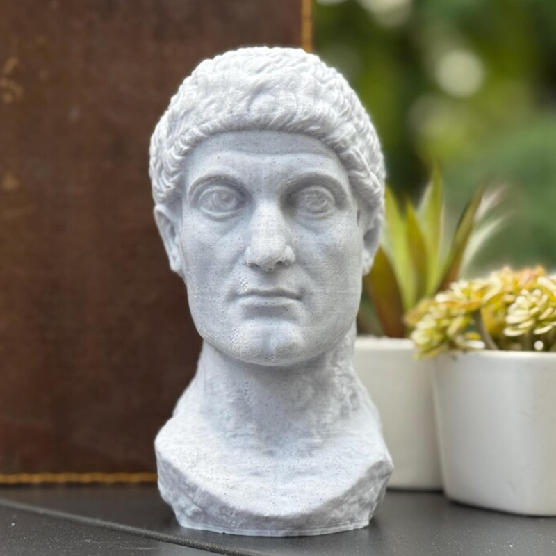 Constantine Head Statue marble Roman emperor