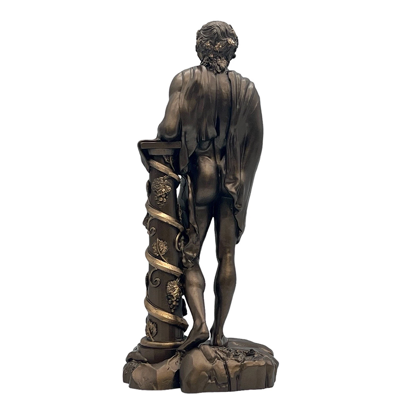 Dionysus Garden Statue bronze back view