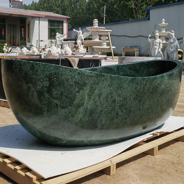 Elegant Green Marble Tub with modern design