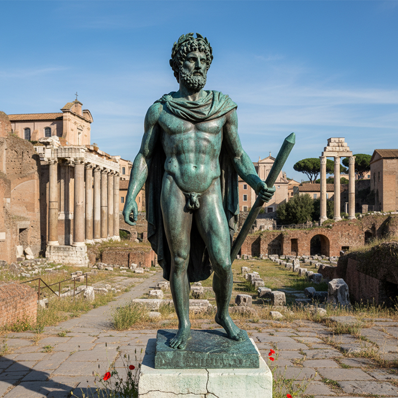 Emperor Commodus Statue bronze Roman emperor