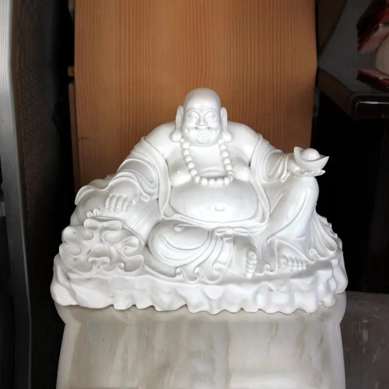 Fat Buddha Statue on lotus base