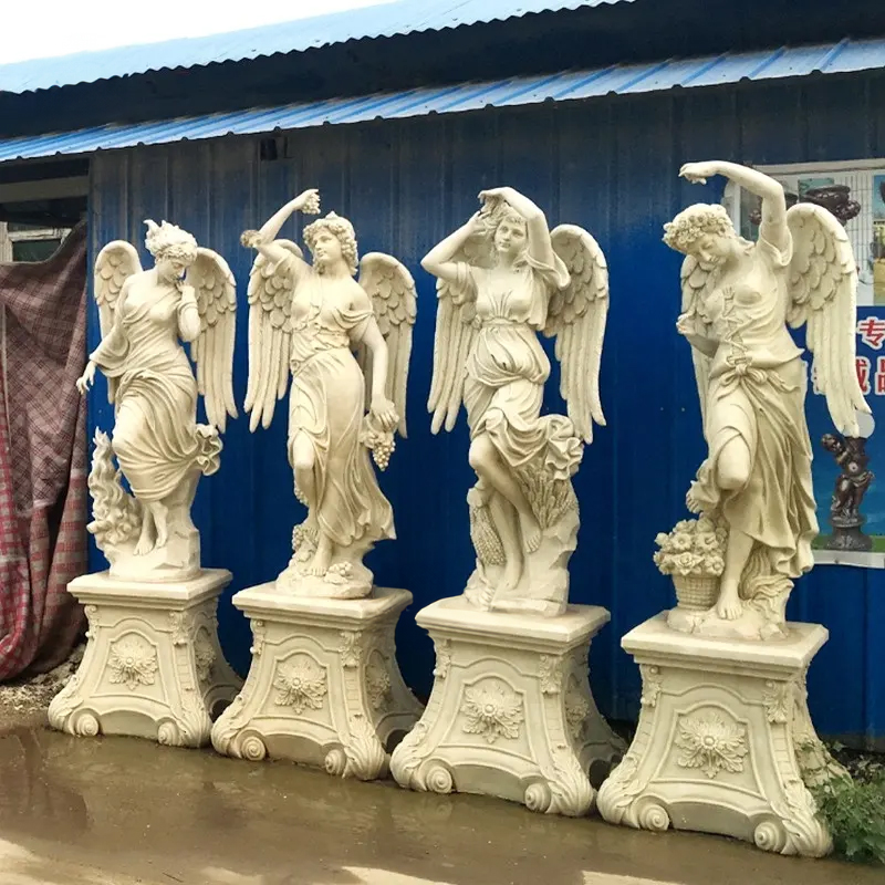 Four Seasons Marble Statues garden set