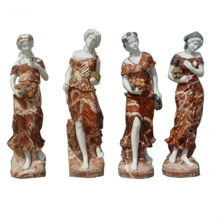 Four Seasons marble statues collection.