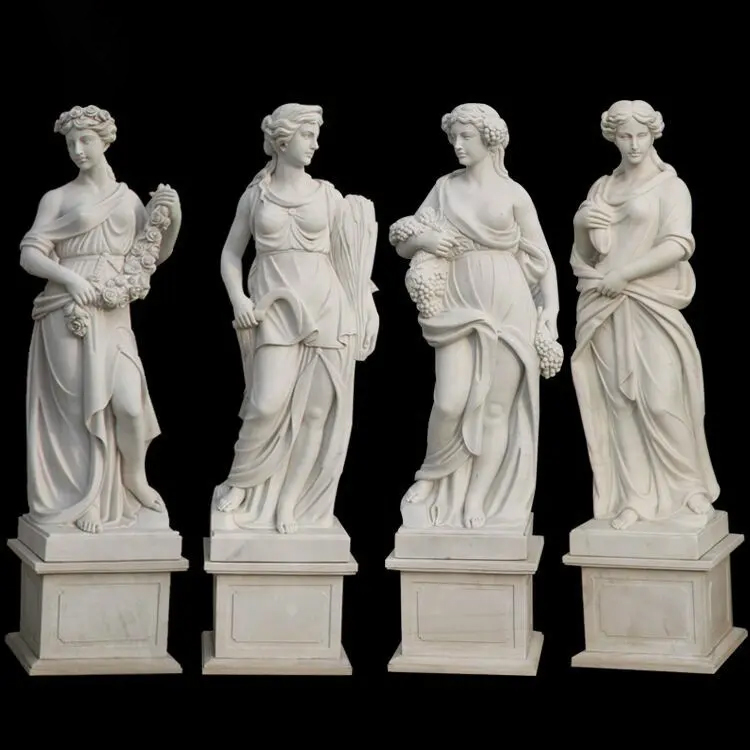 Four Seasons white marble Statuary