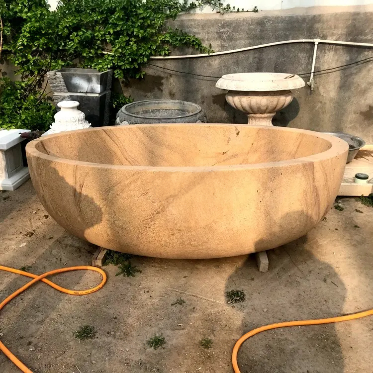 Free Standing Oval Tub solid marble bathtub