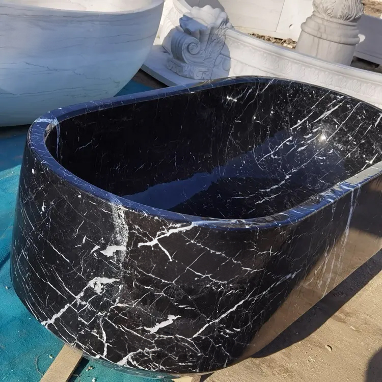 Luxury Nero Marquina Stone Bathtub