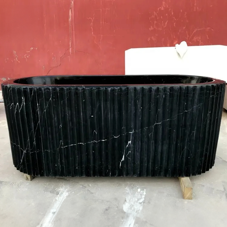 Luxury Stone Bathtub black stone