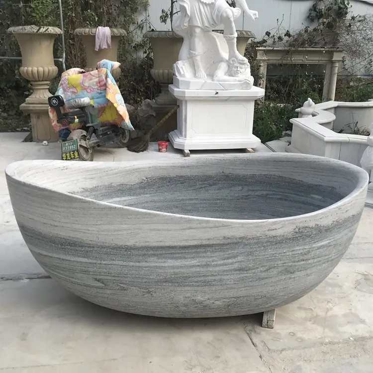 Luxury Stone Free Standing Bath sculpture