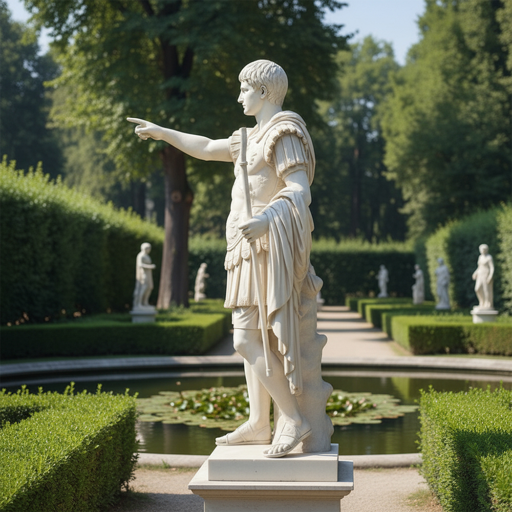 Marble Augustus Caesar Sculture classical statue
