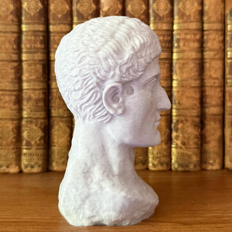 Marble Constantine Head Statue side profile