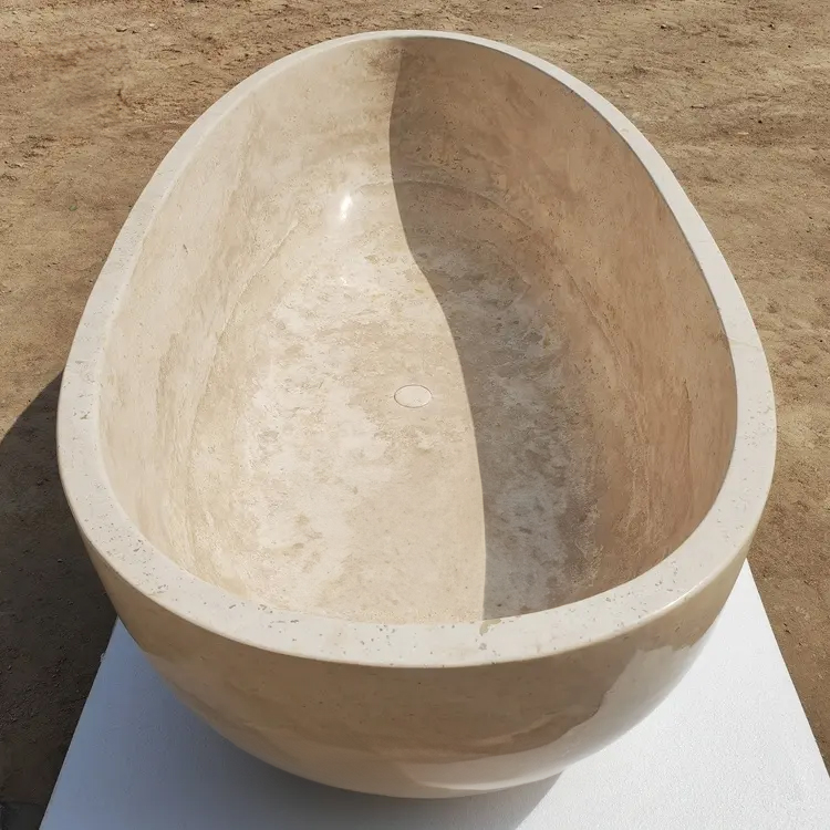Marble Freestanding Bath luxury oval bathtub