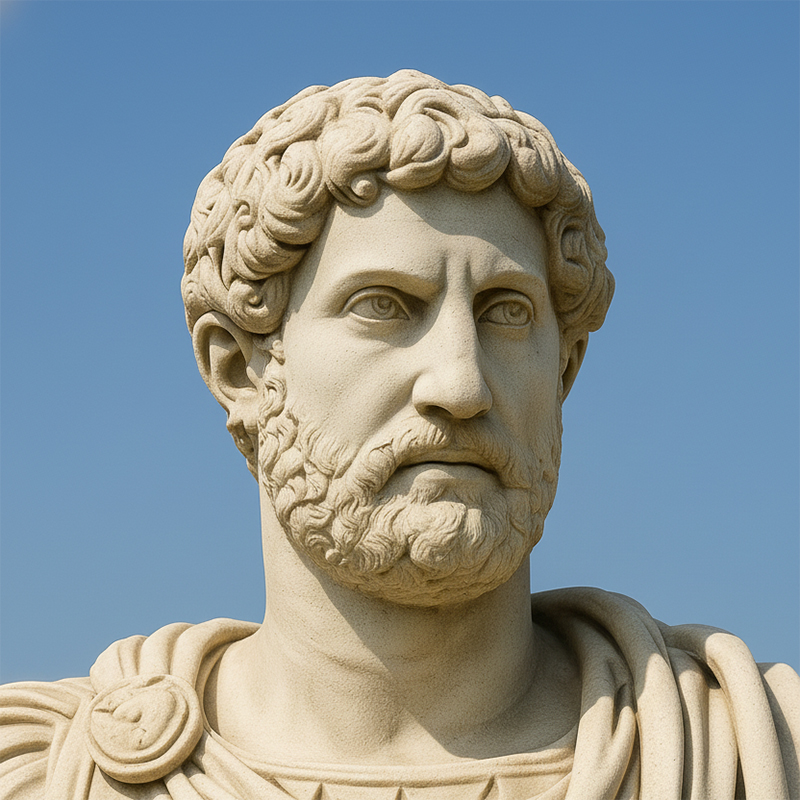 Roman Statue of Hadrian marble full body