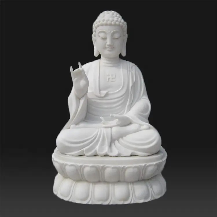 Sitting Meditation Buddha Statue marble seated