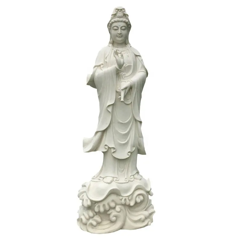 Standing Kuan Yin Outdoor Statue stone sculpture
