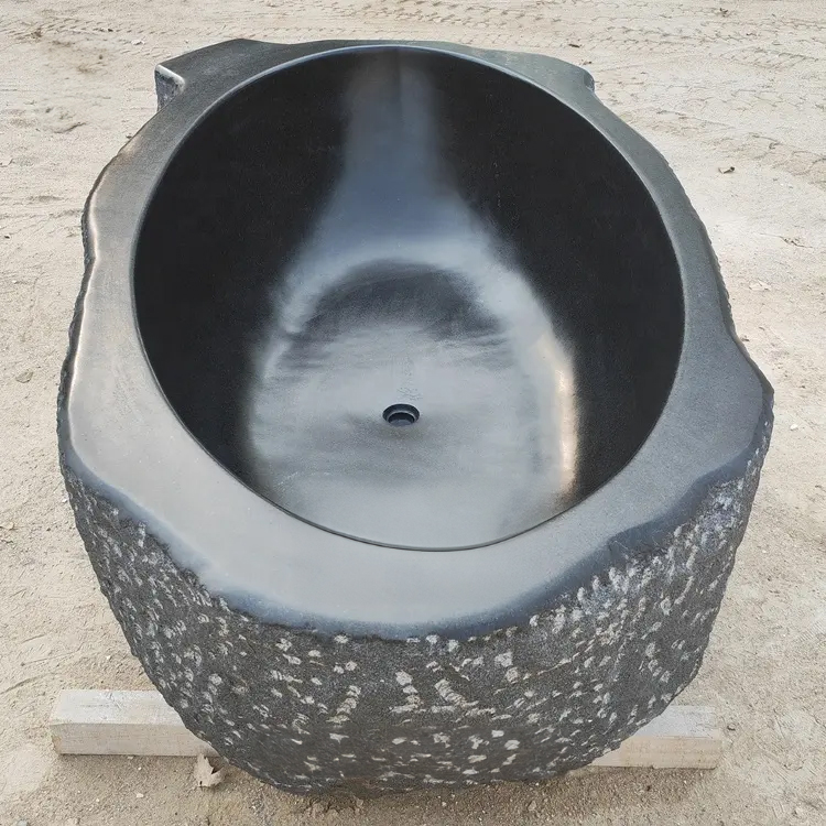 Stone Bathtub Freestanding natural rock design