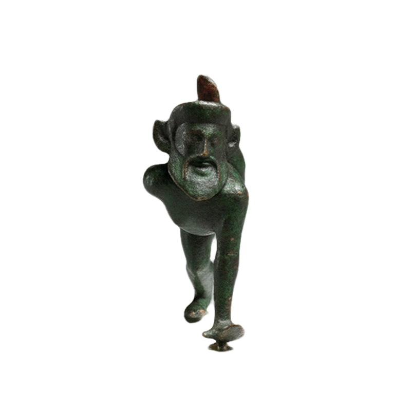 The Dancing Satyr statue bronze front
