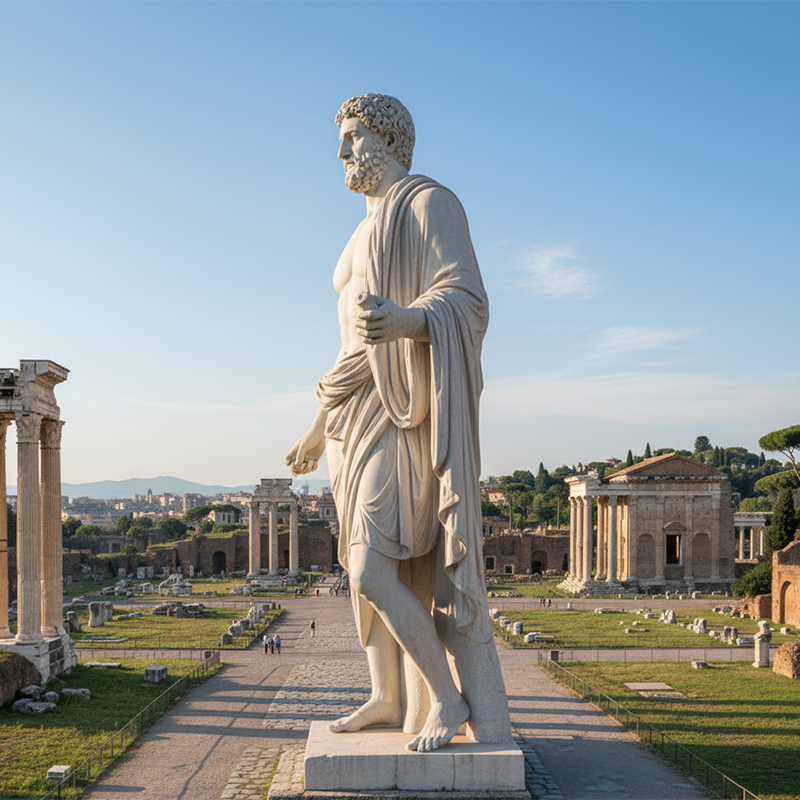 marble A Roman Man Sculpture figure