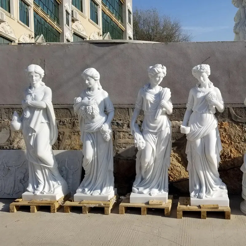 marble Four Seasons Sculpture outdoor installation