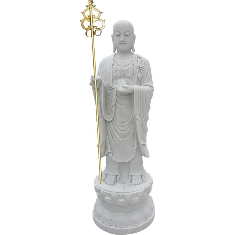 marble Statue of Ksitigarbha Bodhisattva standing