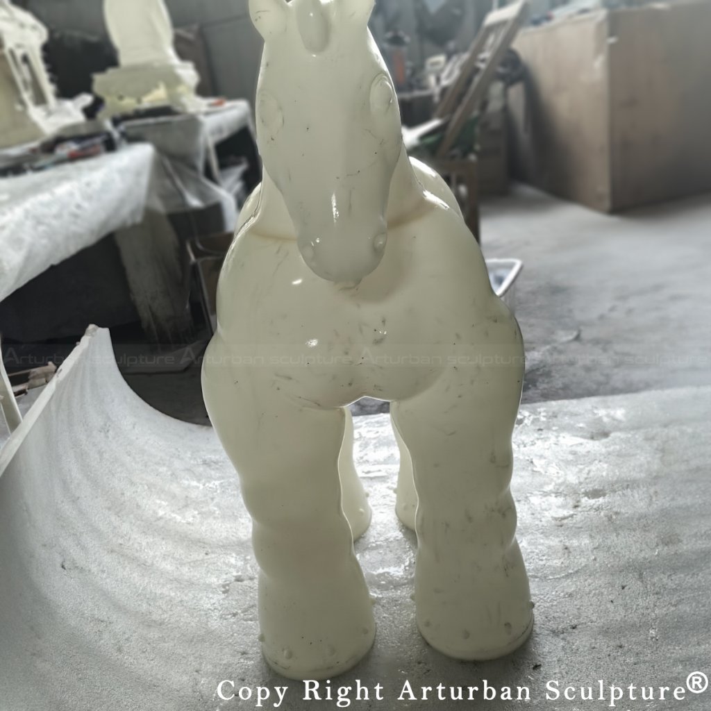 resin prototype of Botero Horse Sculpture