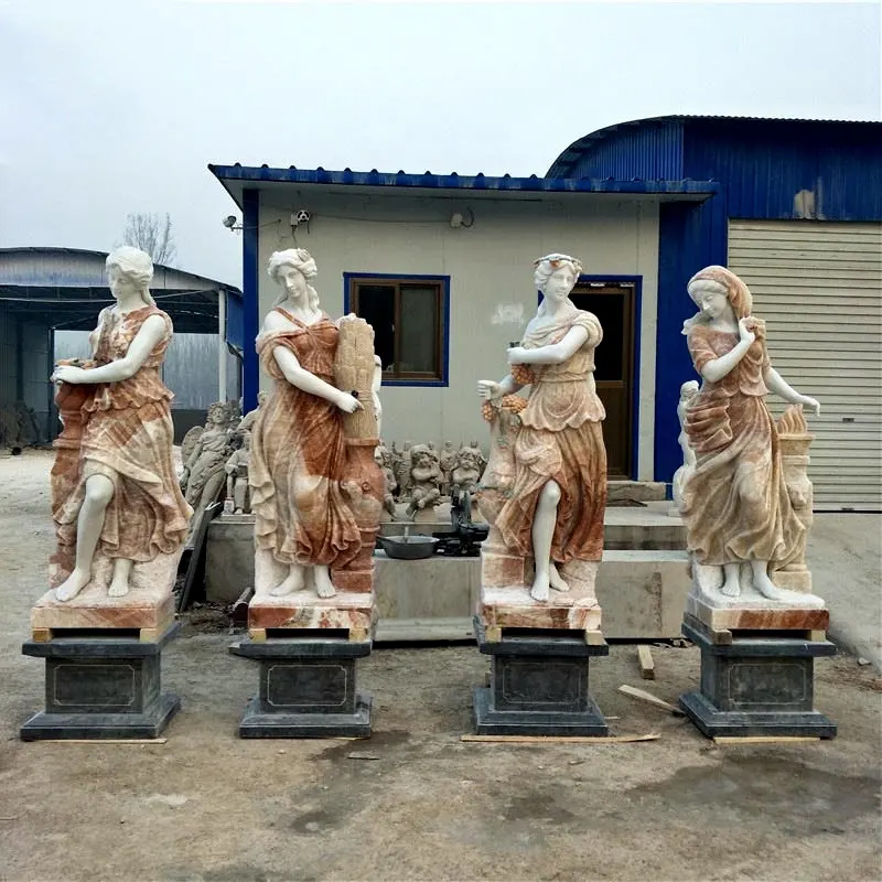the Four Goddesses of the Seasons marble Statues