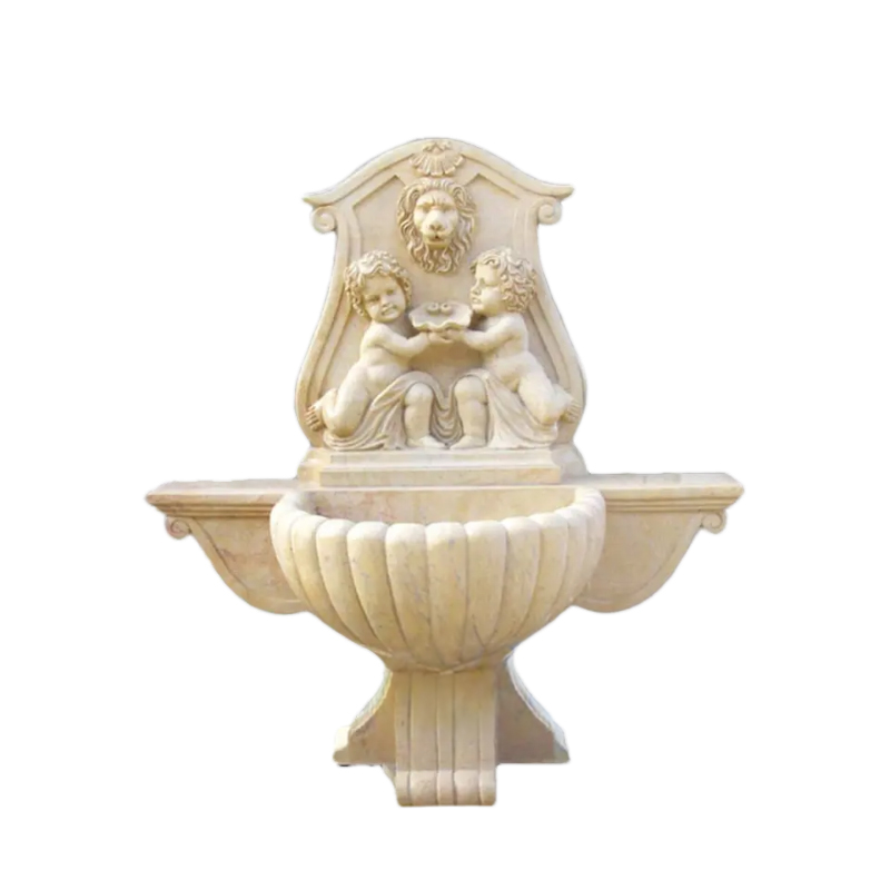 Antique Stone Wall Fountain lionhead