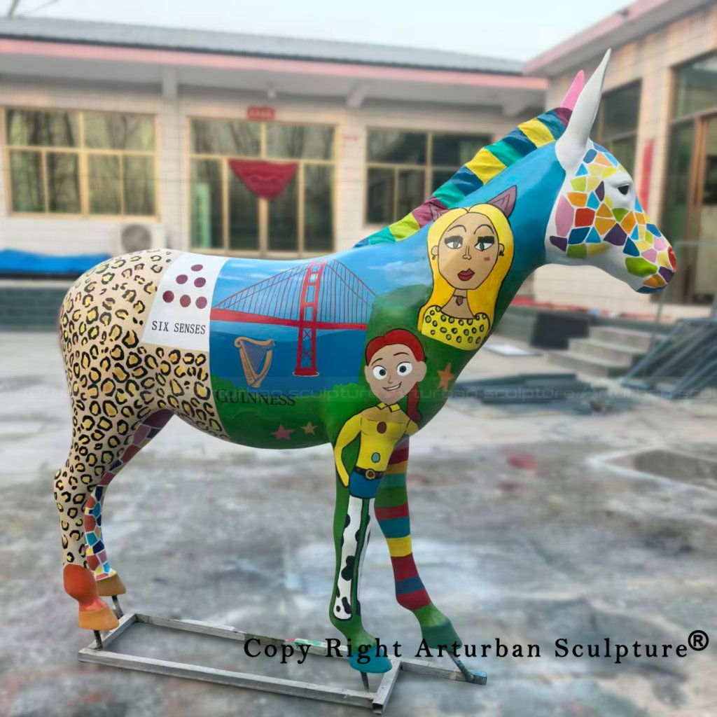 Custom Donkey Sculpture side view