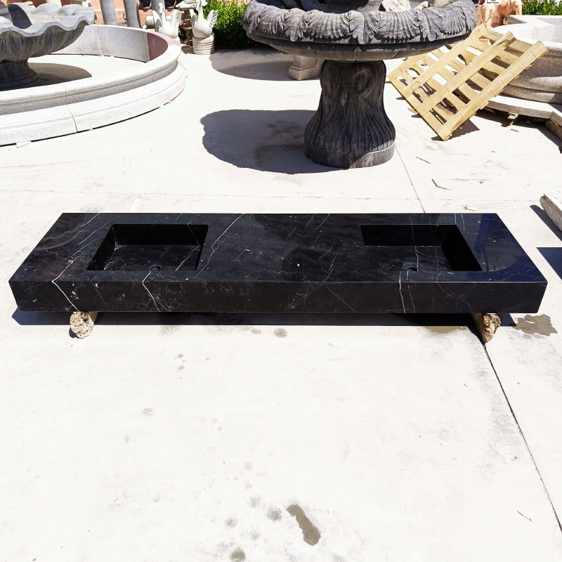 Marble Double Basin twin sinks