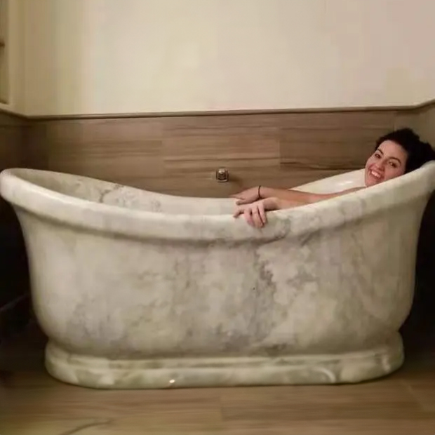 Marble Traditional Freestanding Tub