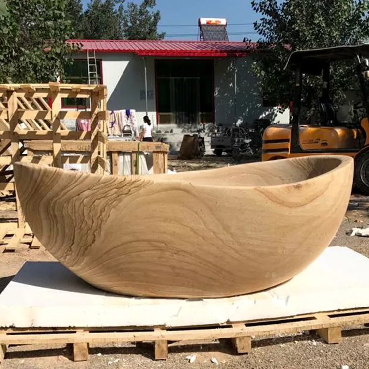 Organic marble Stone Stand Alone Tub