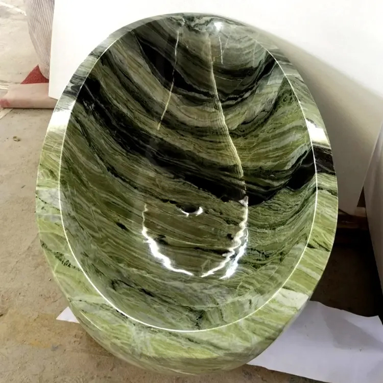Oval marble Green Bathtub for Sale