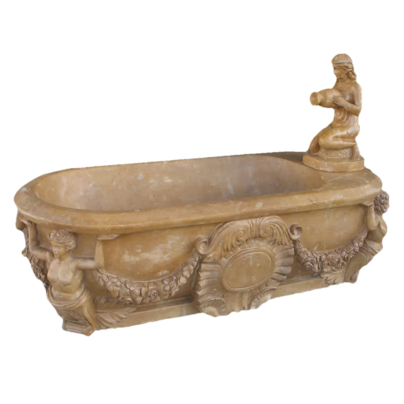 Palace marble Traditional Free Standing Bathtub
