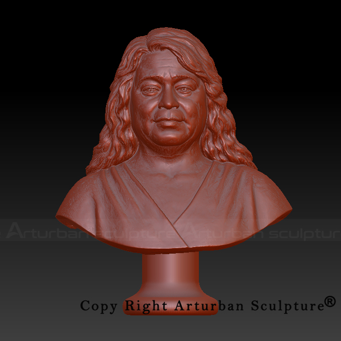 6 3D design of custom statue from photo