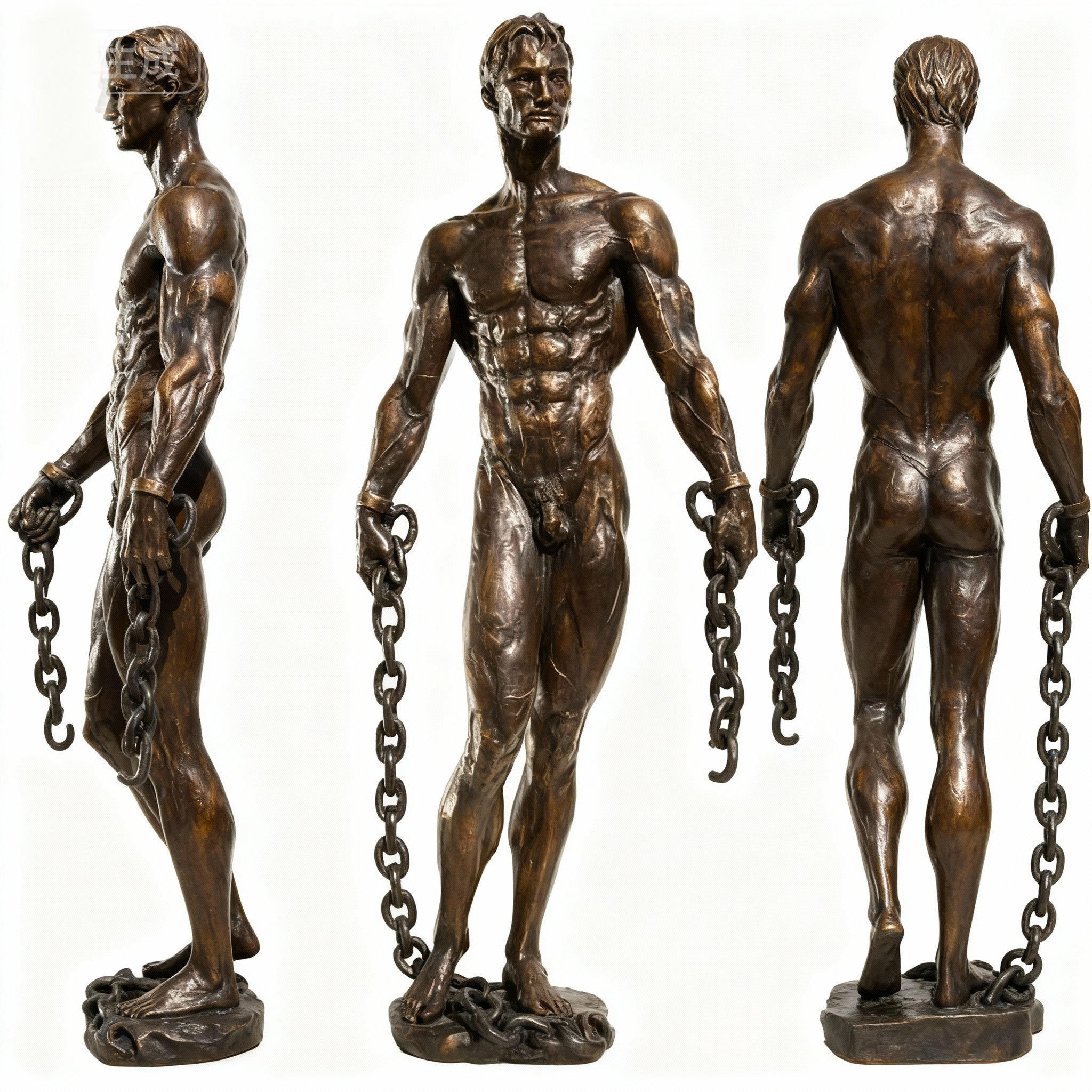 Bronze Nude Statue Male sculpture