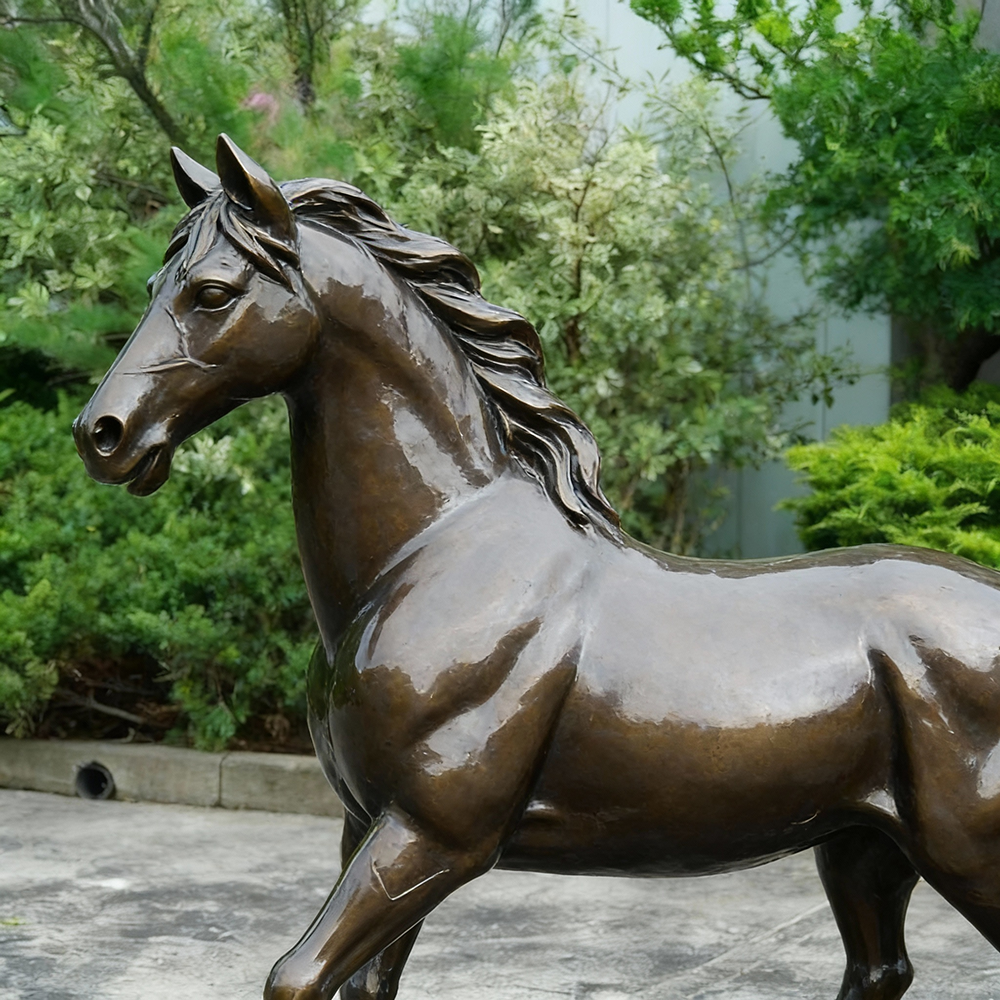Bronze Walking Horse Sculpture life size
