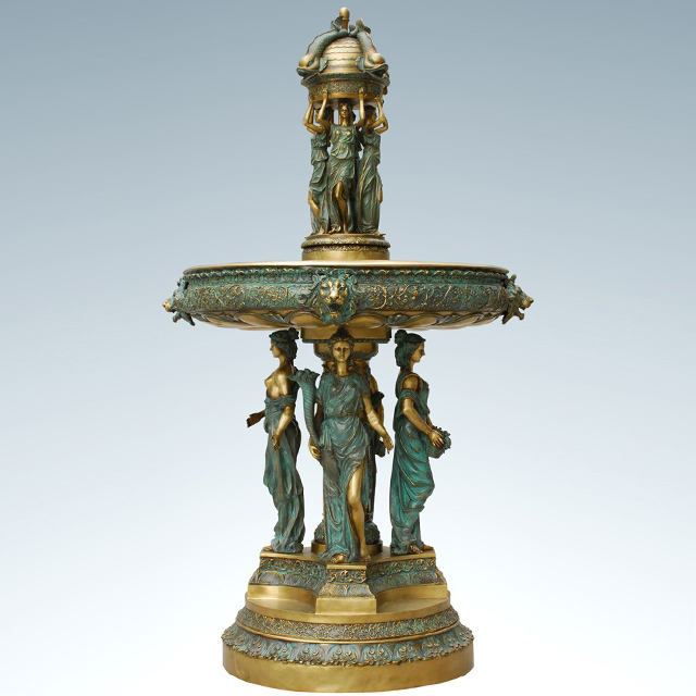 Classic bronze Grecian Lady Fountain