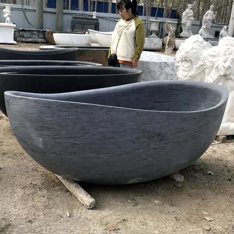 Grey Stone Bathtub oval