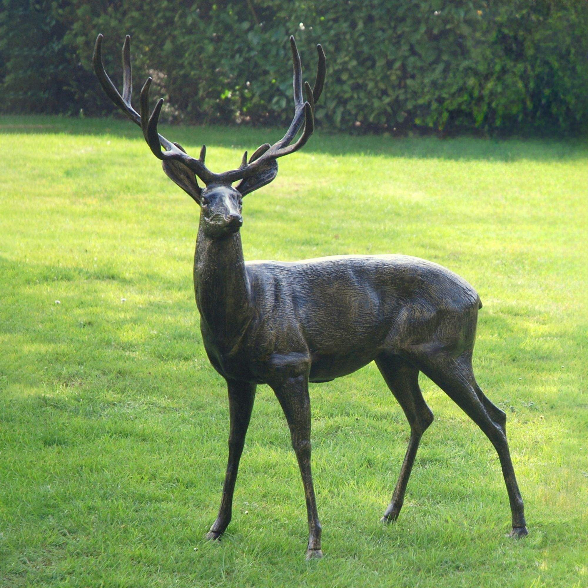 Large Stag Garden Sculpture bronze statue