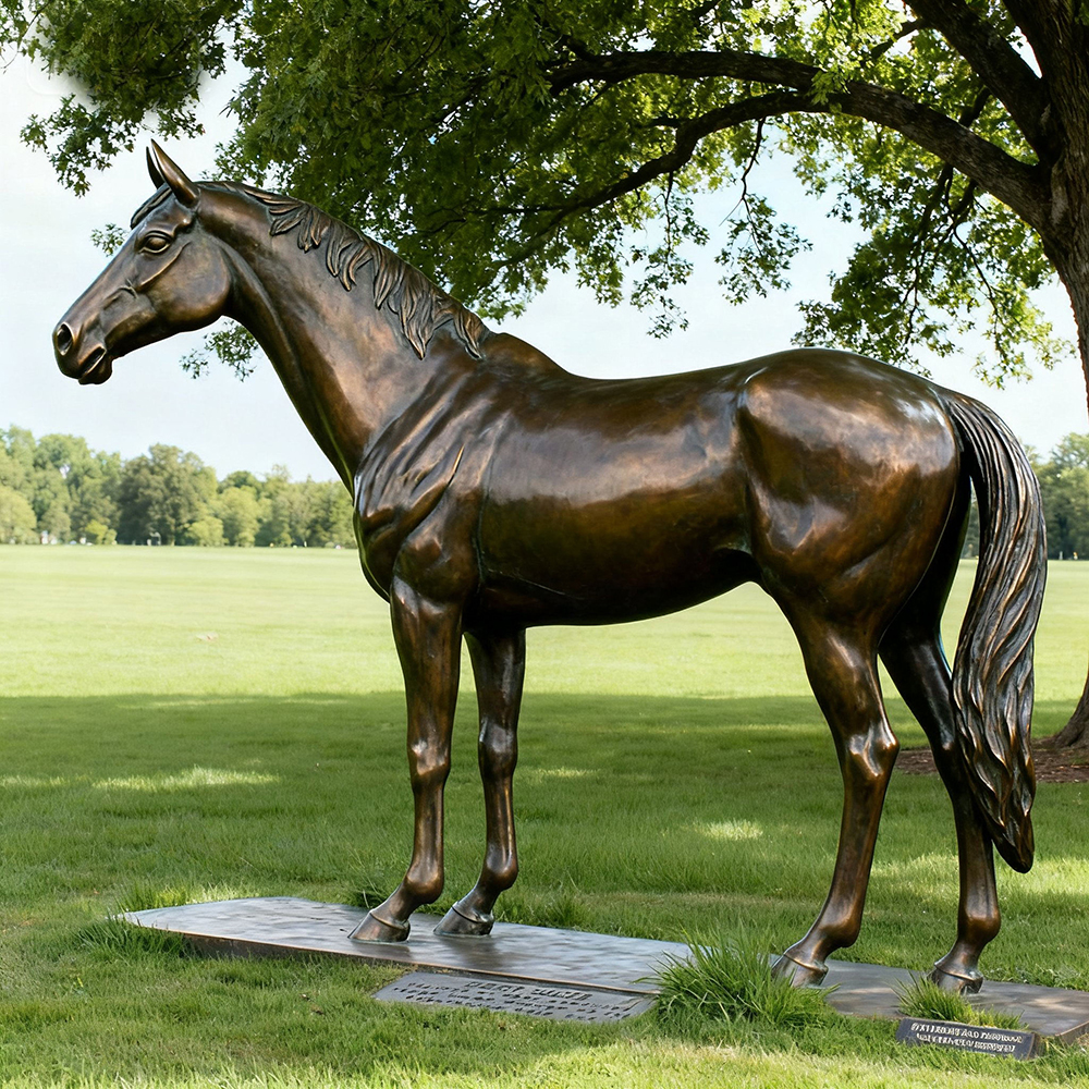 Life Size Horse Sculpture bronze standing horse